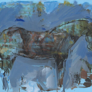 DREAM HORSE, WITH BLUE