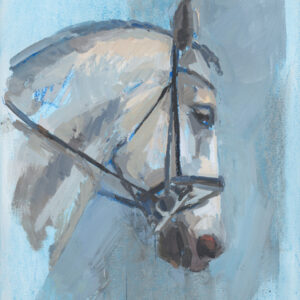 JAZMIN, Mixed media on watercolor paper, 24 byb 18 inches